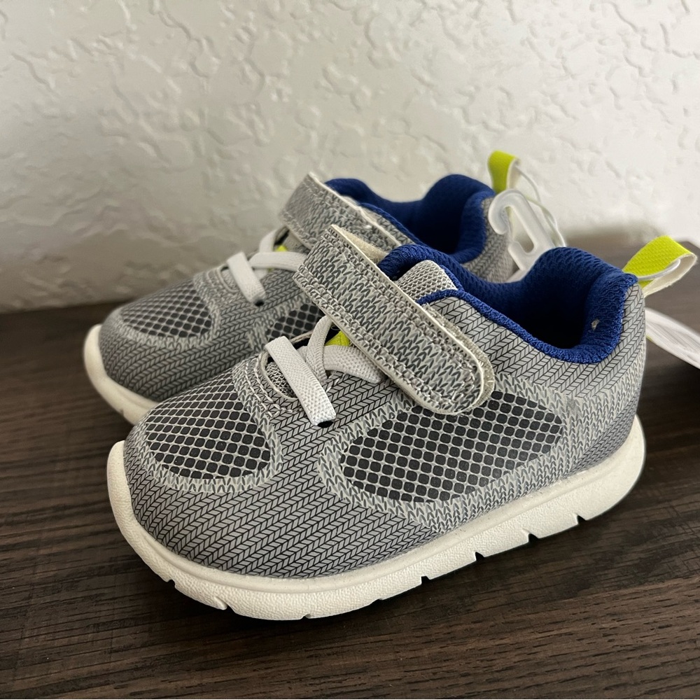 TWO (2) Baby Toddler Shoes - Camo Grey - Size 4 - Carters Brand New - Picture 3 of 10
